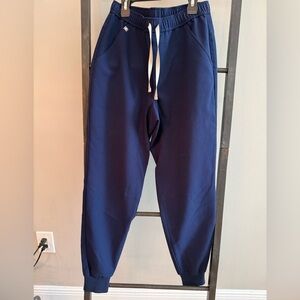 Figs Navy Blue Jogger Scrub Pants